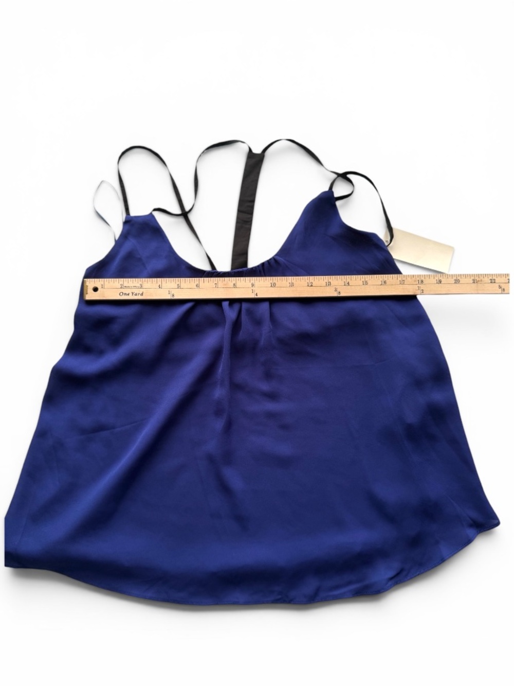 TOBI Royal Blue Racerback Chiffon Tank Top Size S NWT - Picture 6 of 6